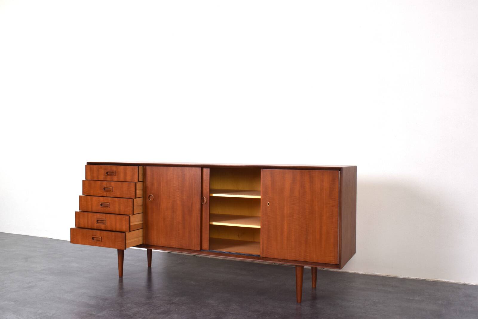 Mid-Century Danish Teak Sideboard, 1960s.