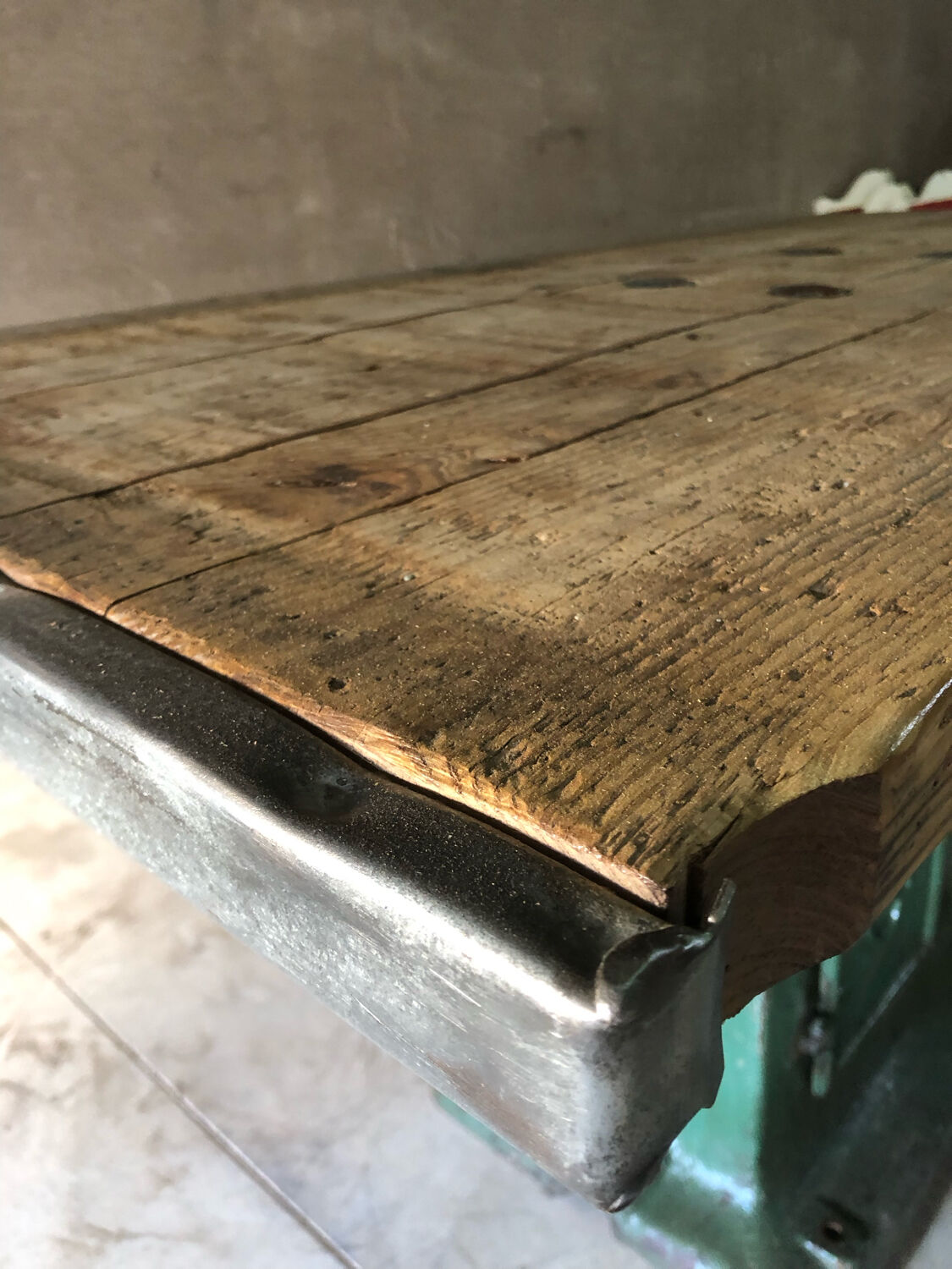 Industrial dining table