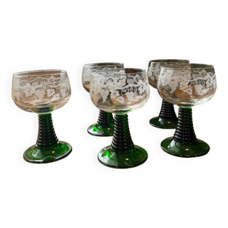 Vintage wine glasses