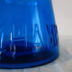 Champagne bucket vintage blue glass cork