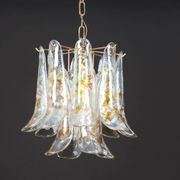 Murano glass chandelier designed by Carlo Nason for Mazzega, 1970s.
