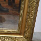 Mirror gilded with musical instruments 75x116cm