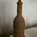 Product Popup Noel 22 Lamp foot bottle and wicker braided 1950 Marseille
