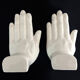 Pair of vintage handends in white ceramic to be used to comfort. Year 80