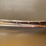Flared cup in bubbled Murano crystal