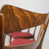 Table dining room in teak & four chairs 1960 s