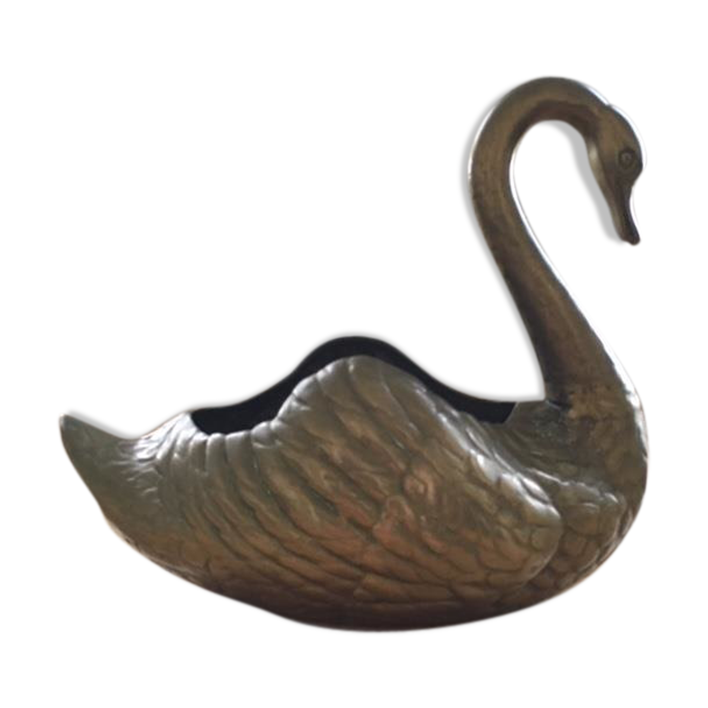 Cygne vide poche en laiton