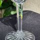 6 anciens verres à vin en cristal taillé
