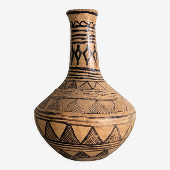 Vase berbère terre cuite peinte