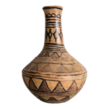 Berber vase painted terracotta
