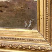 Peinture de paysage côtier méditerranéen du milieu du XXe siècle