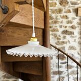 Vintage opaline suspension