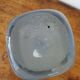 Vase glassware Allex Drôme dated and signed Allex 1985