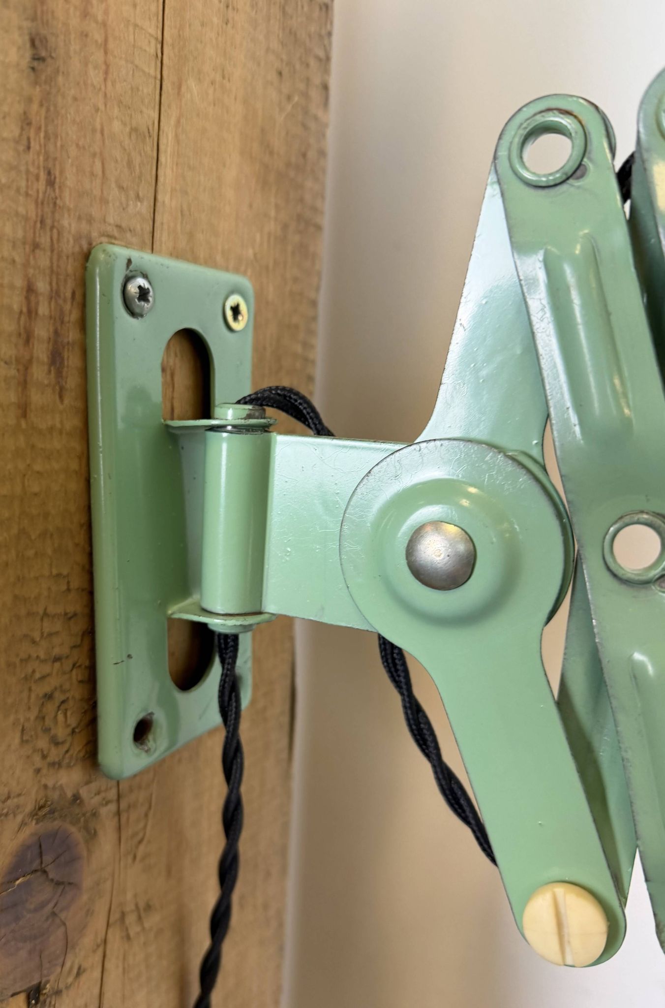 Industrial East German Scissor Lamp from VEB Zweckleuchtenbau Dresden, 1950
