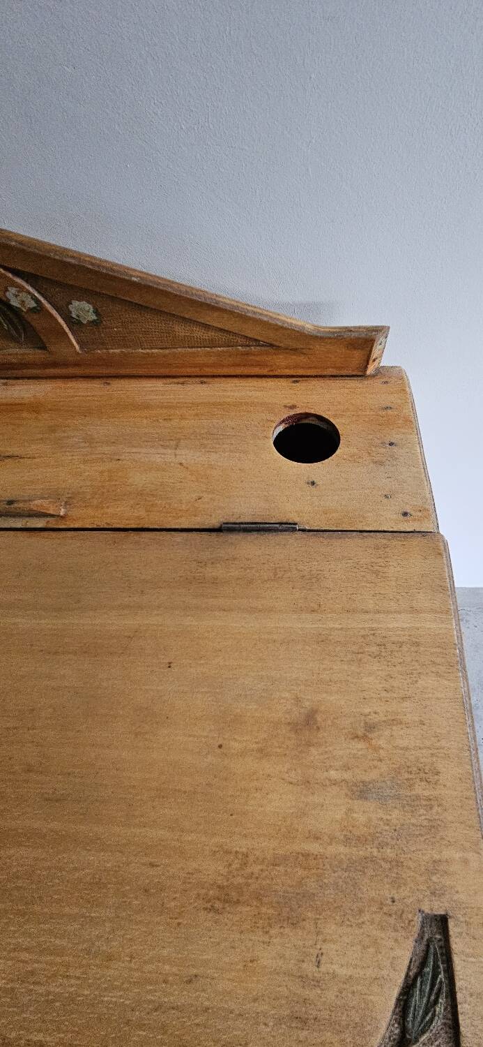 Ensemble pupitre d'écolier et sa chaise vintage