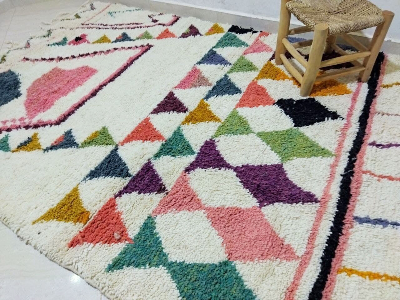 Tapis berbere coloré 250 x 150 cm