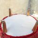Paire de fauteuils crapaud velours rouge