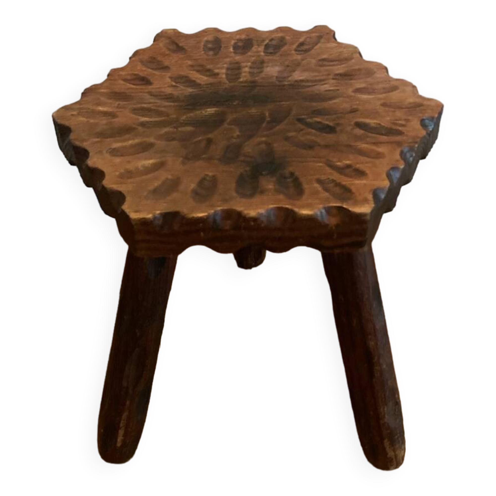 Brutalist tripod stool