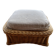 Carré pouf ou repose pied en rotin