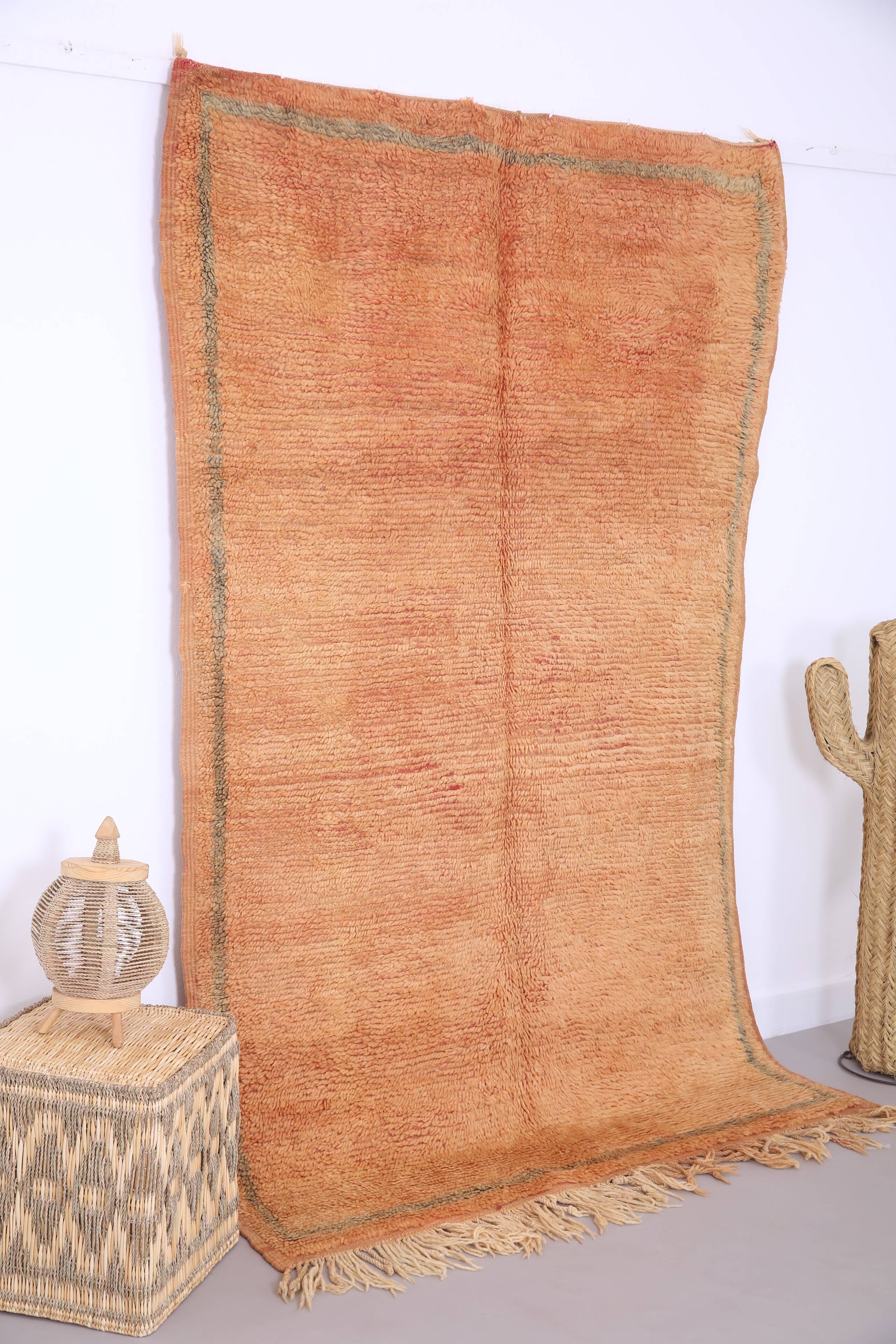 Peach Vintage Moroccan Rug 144 x 226 cm -