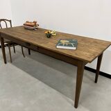 1950s farmhouse table in oak and pine