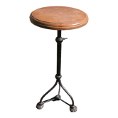 Sellette vintage 1900 en métal et bois