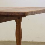1960s mid-century brutalist Danish coffee table in oak attributed to Kjærnulf