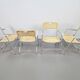 Mid-Century Tossa Wicker Folding Chairs by Hilbrant, Italy, 1960s, Set of 4