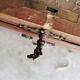 Coiffeuse milieu xxe style louis xv bois marqueté