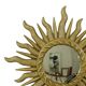 Italian Sunburst Mirror Venezia Sun Mirror Gold 42cm
