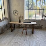 1950s pine farmhouse table 220cm
