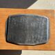 Vintage rectangular silver-plated tray with handles L37 W27 H1.5