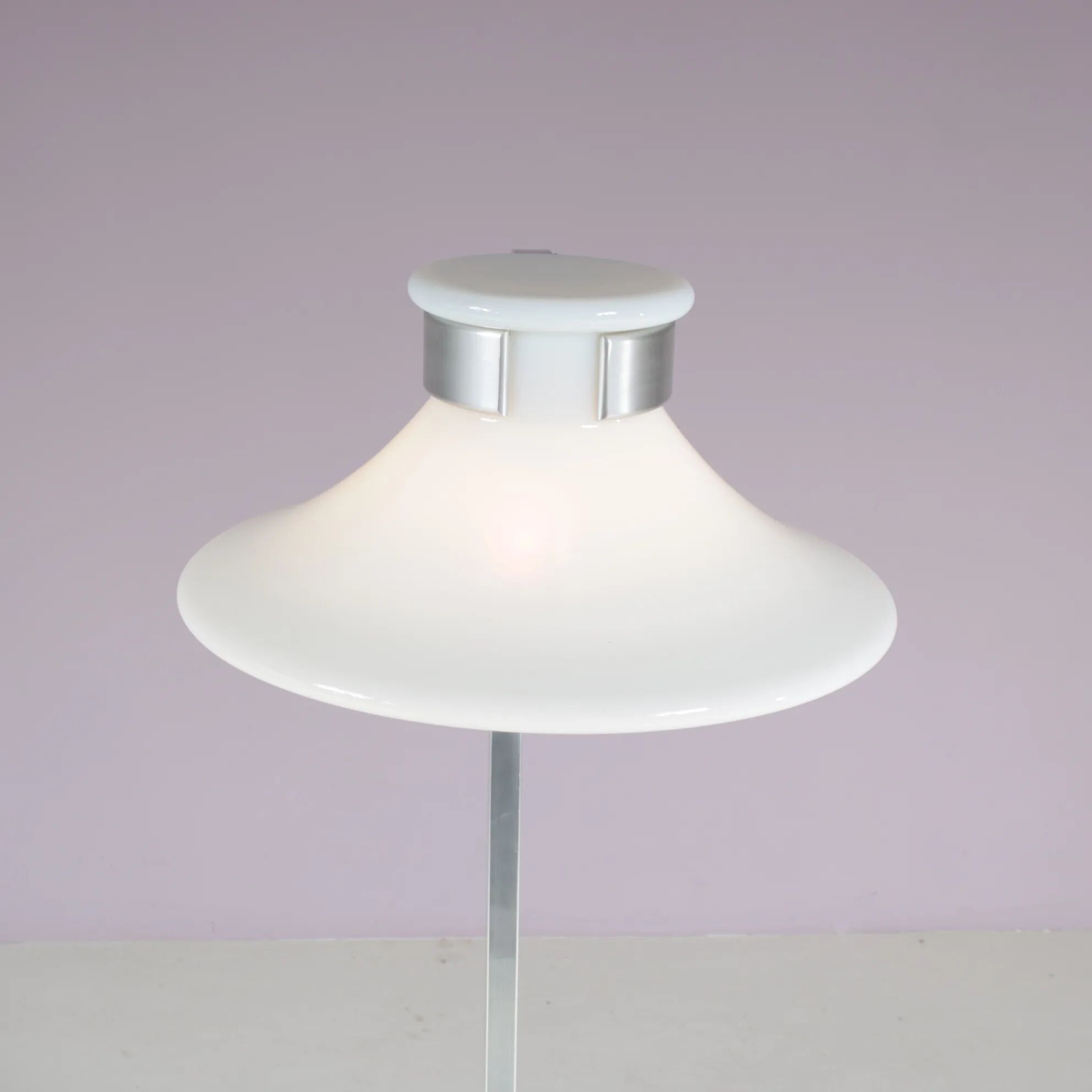 1970s “Accent” floor lamp by Jan Ekselius for Orrefors, Sweden
