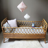 Baby rattan bed