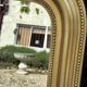 Miroir de style Louis Philippe en bois doré