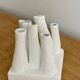 Vase pique flower with matte whitened pipe