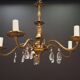 Brass chandelier, Danish design, 1960s, production: Denmark