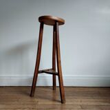 Rustic wooden stool