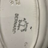 Lot 2 flat ceramic cup plate by Badonviller model Bernard