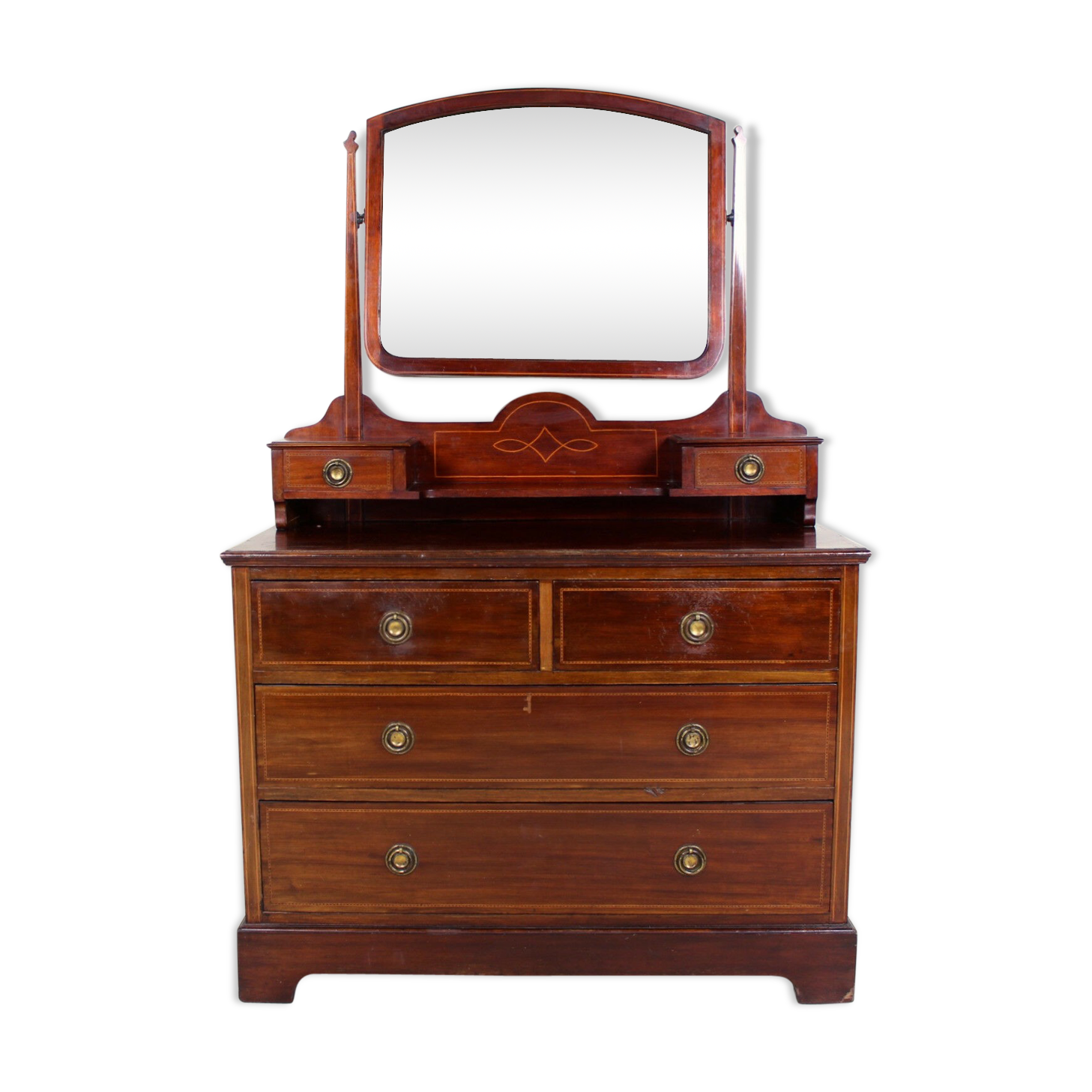 Hairdresser inlaid mahogany