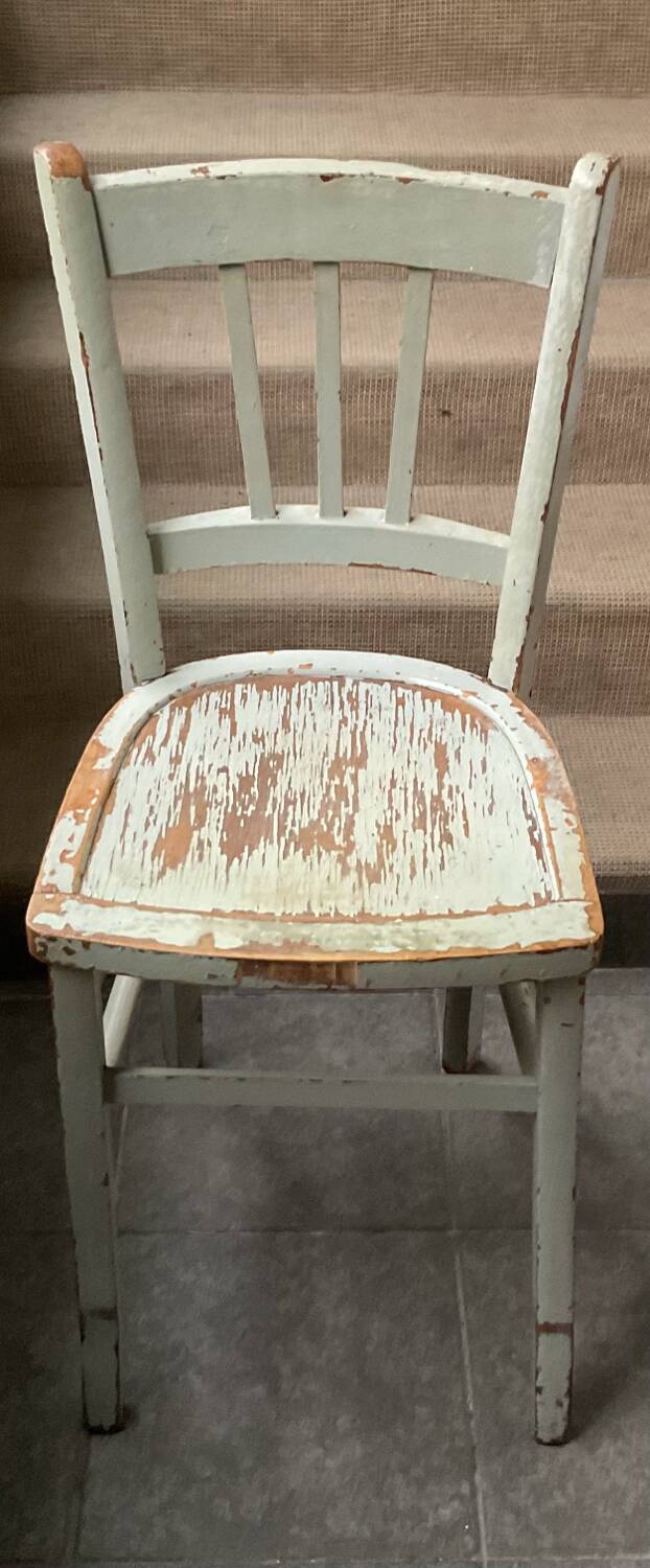 Chaise en bois vintage