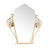 Miroir doré art déco 69x85cm
