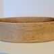 Oval solid wood bowl