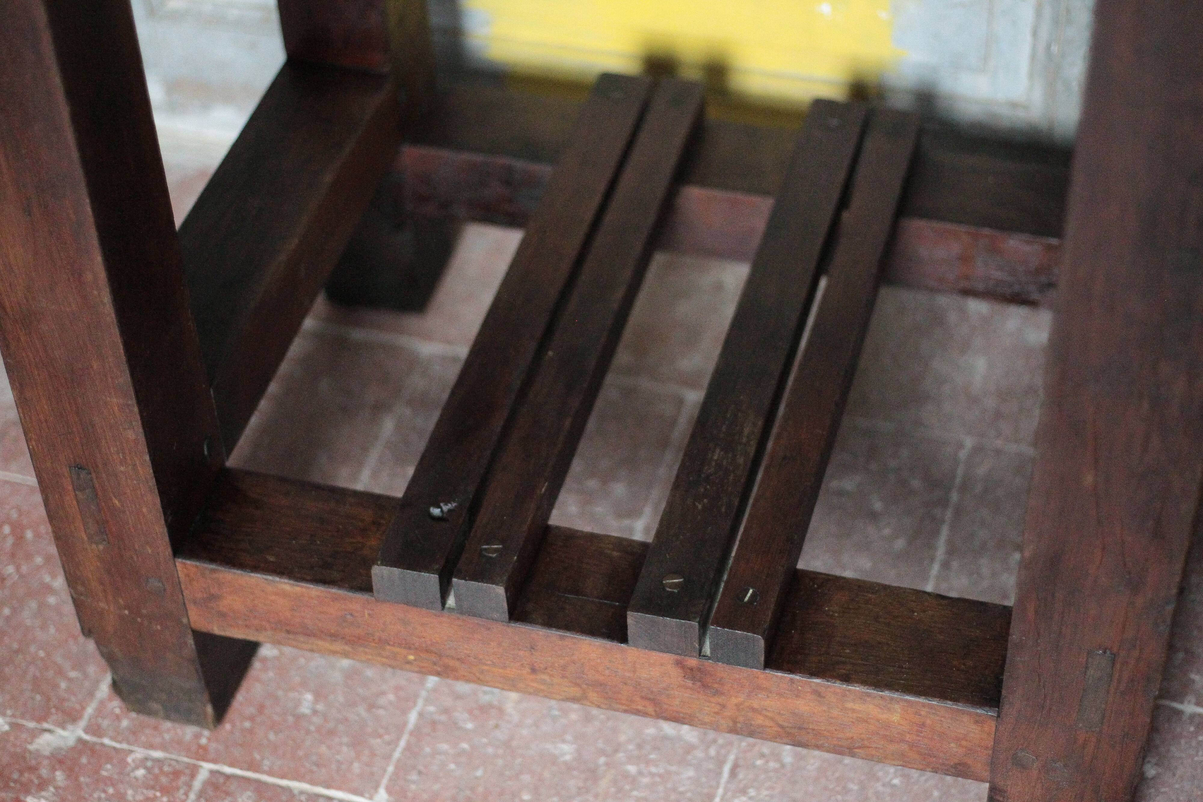 Vintage wooden sideboard, wooden kitchen furniture, furniture with drawer, storage.