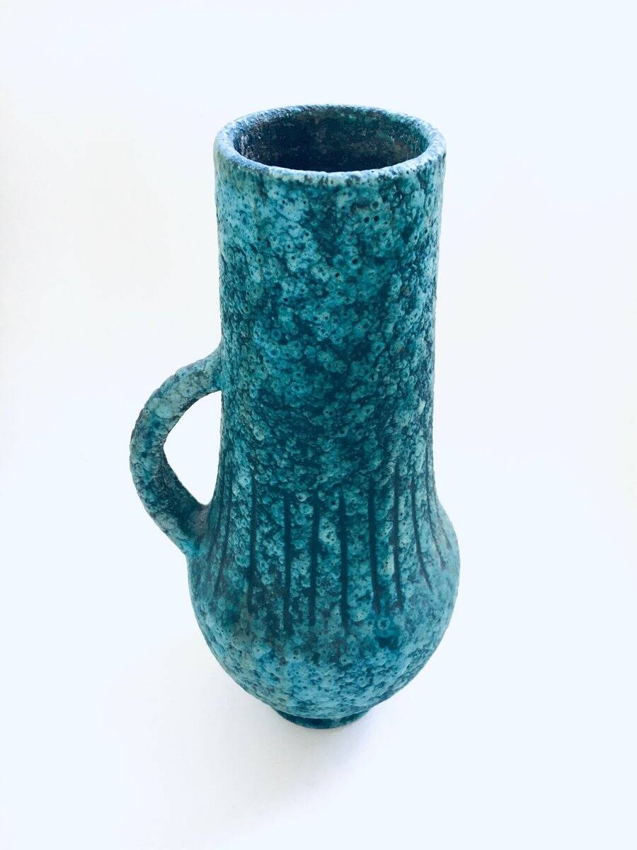 Art Ceramics Sgraffito Handle Vase by Alvino Bagni for Raymor, 1960s