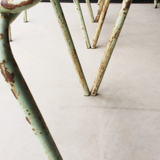 Set of 4 metal chairs