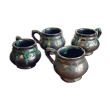 Set of 4 Vallauris type cups