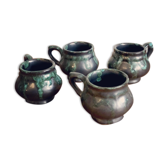 Set of 4 Vallauris type cups