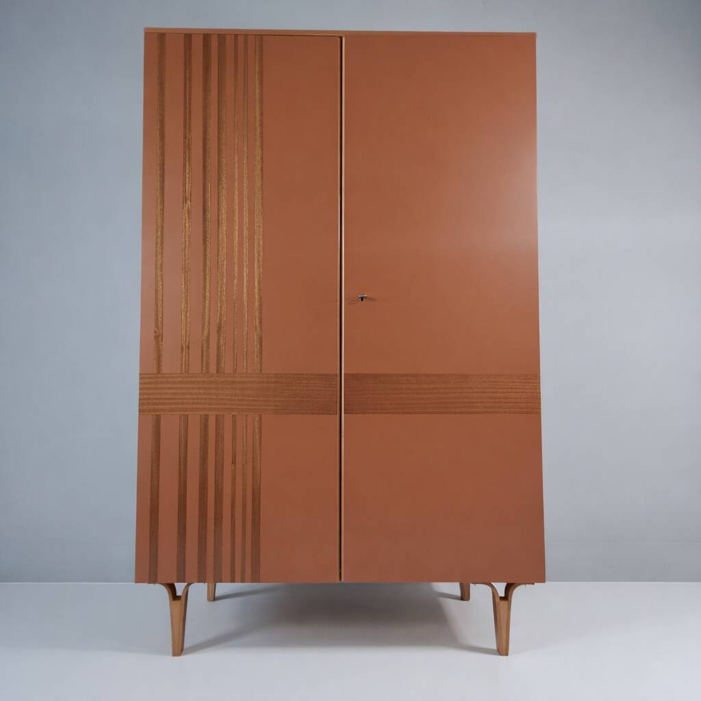 Vintage wardrobe in ash by Francisek Mezulanik, 1970s.
