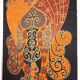 Tapestry - Rooster Hanging in Burlap